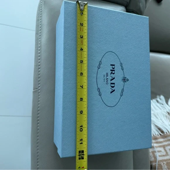 Prada Blue Textured Box - Picture 7 of 9